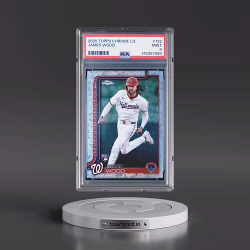 2025 Topps Chrome Logofractor Edition #132 James Wood (PSA 9 MINT)