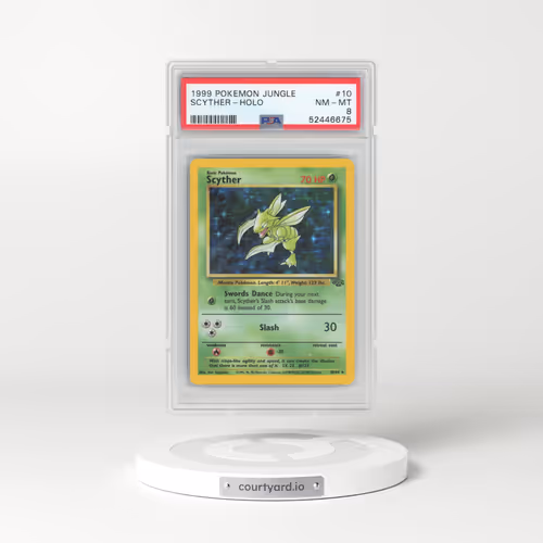 1999 Pokémon Jungle #10 Scyther - Holo (PSA 8 NM-MT)