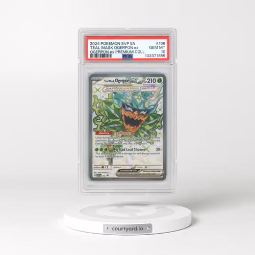 2024 Pokémon Svp EN-SV Black Star Promo #166 Teal Mask Ogerpon EX - Holo Ogerpon EX Premium Collection (PSA 10 GEM MINT)