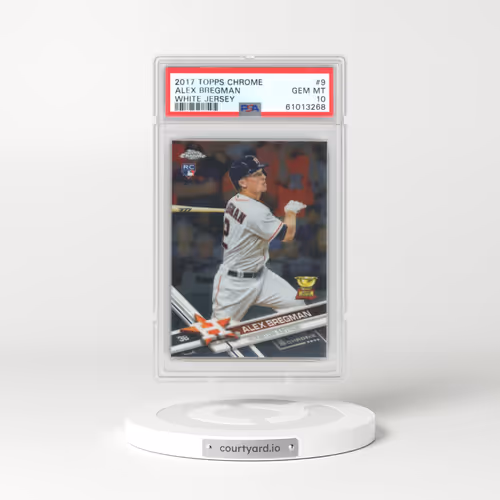 2017 Topps Chrome #9 Alex Bregman - White Jersey (PSA 10 GEM MINT)