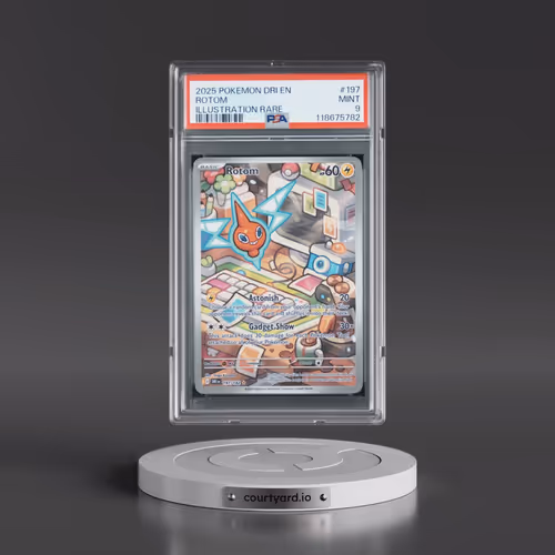 2025 Pokémon Dri EN-Destined Rivals #197 Rotom - Illustration Rare (PSA 9 MINT)