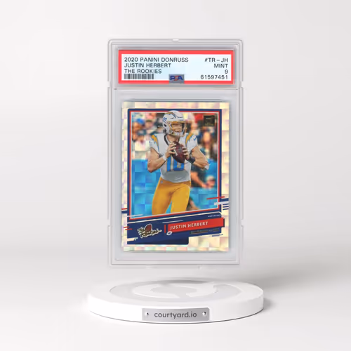 2020 Panini Donruss the Rookies #TR-JH Justin Herbert (PSA 9 MINT)