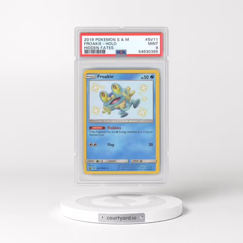 2019 Pokémon Sun & Moon Hidden Fates #SV11 Froakie - Holo (PSA 9 MINT)