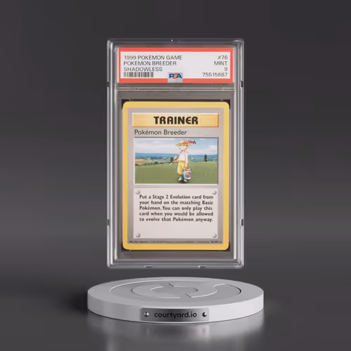 1999 Pokémon Game #76 Pokemon Breeder - Shadowless (PSA 9 MINT)
