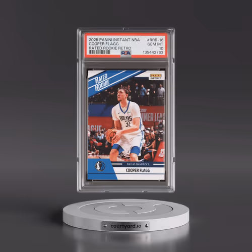 2025 Panini Instant NBA Rated Rookie Retro #RRR-16 Cooper Flagg (PSA 10 GEM MINT)