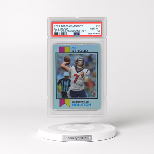 2023 Topps Composite 1973 Topps Football Chrome #12 CJ Stroud - Refractor (PSA 10 GEM MINT)