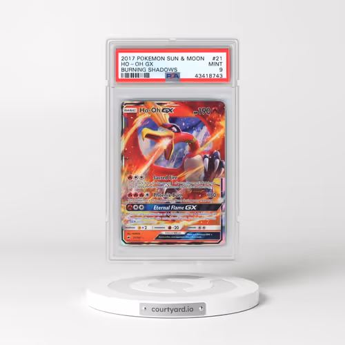 2017 Pokémon Sun & Moon Burning Shadows #21 HO-Oh GX - Holo (PSA 9 MINT)