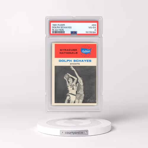 1961 Fleer #63 Dolph Schayes - In Action (PSA 4 VG-EX)