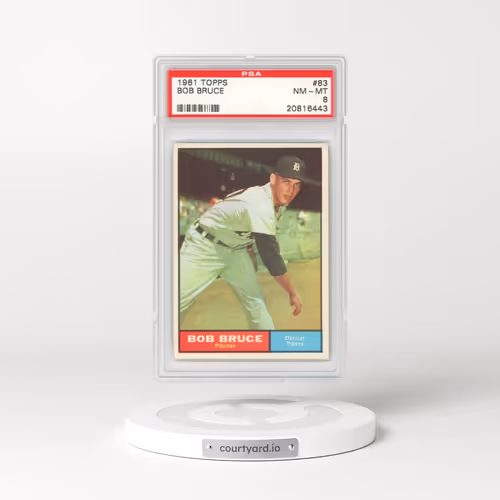 1961 Topps #83 Bob Bruce (PSA 8 NM-MT)