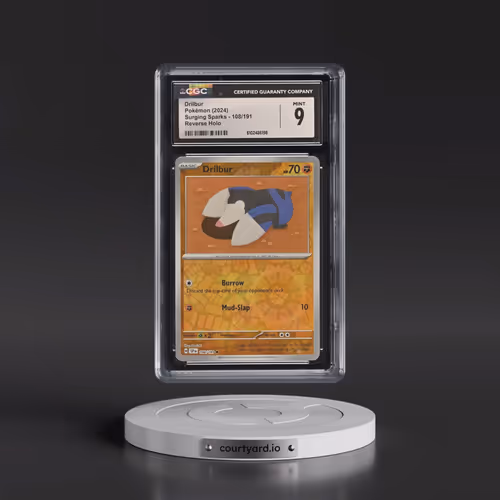 2024 Surging Sparks - SSP EN #108/191 Drilbur - Reverse Holo (CGC 9 MINT)
