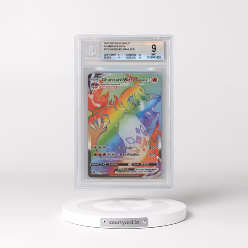 2020 Champion's Path #074 Charizard VMAX - Holo Secret (BGS 9 MINT)