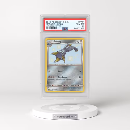 2019 Pokémon Sun & Moon Hidden Fates #SV31 Metang - Holo (PSA 10 GEM MINT)