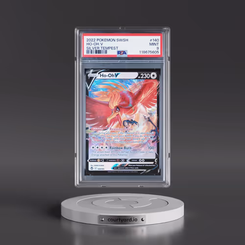 2022 Pokémon Sword & Shield Silver Tempest #140 HO-Oh V - Holo (PSA 9 MINT)