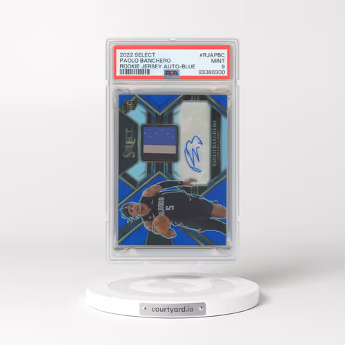 2022 Panini Select Rookie Jersey Autographs #RJAPBC Paolo Banchero - Blue (PSA 9 MINT)