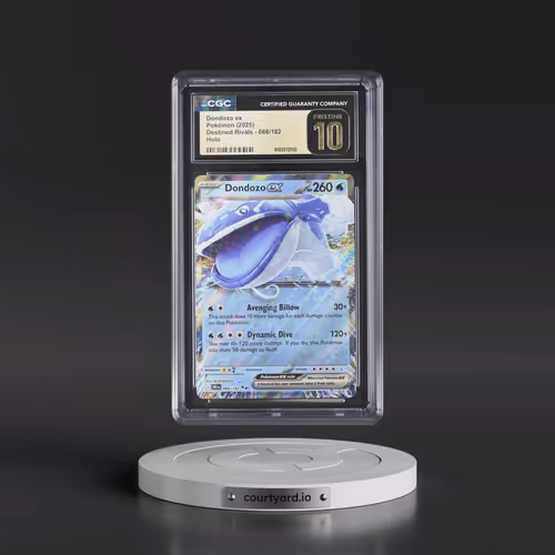 2025 Destined Rivals - DRI EN #066/182 Dondozo ex - Holo (CGC 10 PRISTINE)