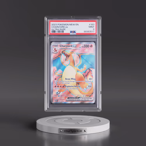 2023 Pokémon Mew EN-151 #183 Charizard EX - Holo Ultra Rare (PSA 9 MINT)