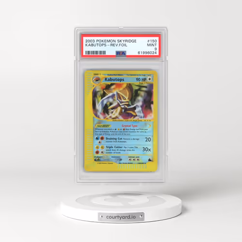 2003 Pokémon Skyridge #150 Kabutops - Reverse Foil (PSA 9 MINT)