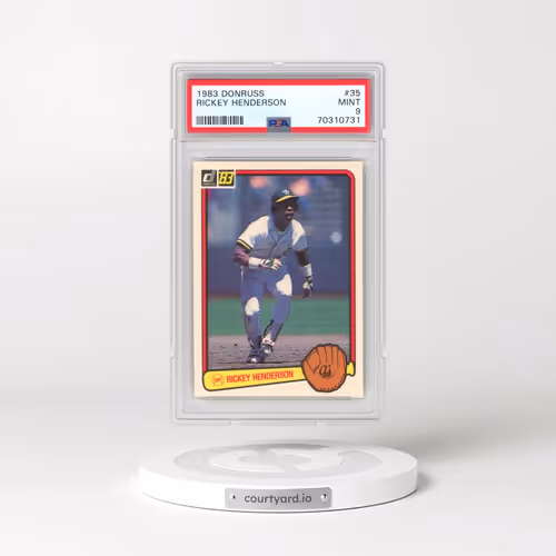 1983 Donruss #35 Rickey Henderson (PSA 9 MINT)