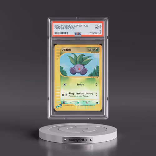 2002 Pokémon Expedition #122 Oddish - Reverse Foil (PSA 9 MINT)
