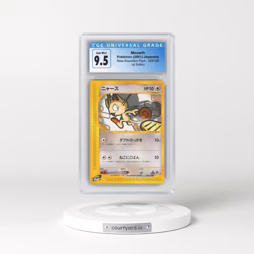 2001 Base Expansion Pack #029/128 Meowth - 1st Edition (CGC 10 GEM MINT)