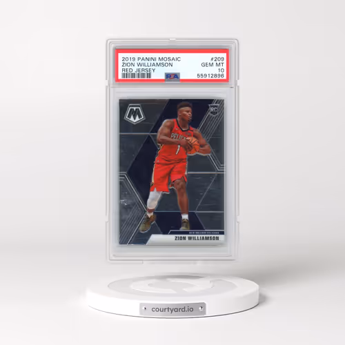 2019 Panini Mosaic #209 Zion Williamson - Variation (PSA 10 GEM MINT)