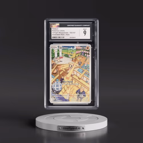 2024 Pokémon Twm EN-Twilight Masquerade #183 Timburr - Illustration Rare (CGC 9 MINT)
