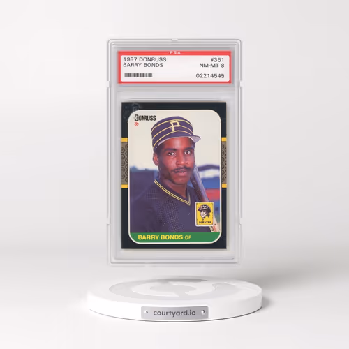 1987 Donruss #361 Barry Bonds (PSA 8 NM-MT)