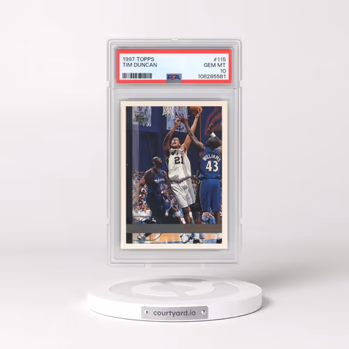 1997 Topps #115 Tim Duncan (PSA 10 GEM MINT)