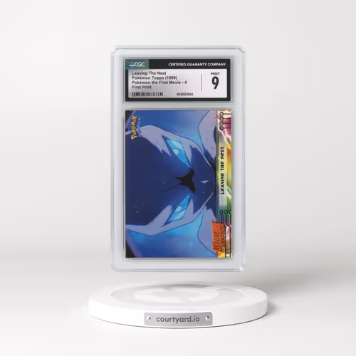 1999 Pokémon the First Movie #4 Leaving The Nest - First Print (Blue Topps Logo) (CGC 9 MINT)