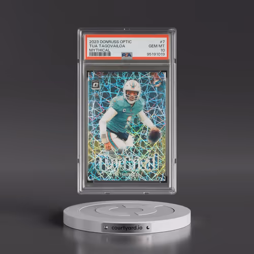 2023 Panini Donruss Optic Mythical #7 Tua Tagovailoa (PSA 10 GEM MINT)
