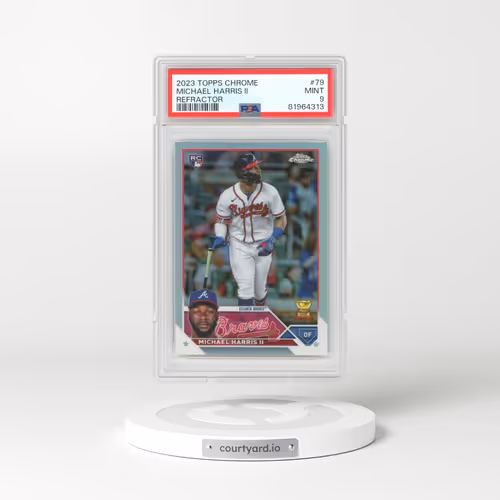 2023 Topps Chrome #79 Michael Harris II - Refractor (PSA 9 MINT)