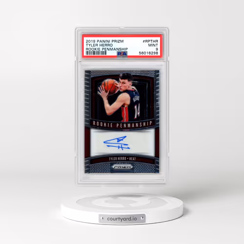 2019 Panini Prizm Rookie Penmanship #RPTHR Tyler Herro (PSA 9 MINT)