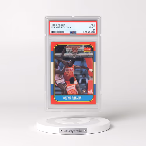 1986 Fleer #94 Wayne Rollins (PSA 9 MINT)