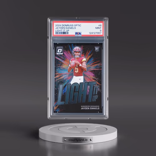 2024 Panini Donruss Optic Light It Up #8 Jayden Daniels (PSA 9 MINT)