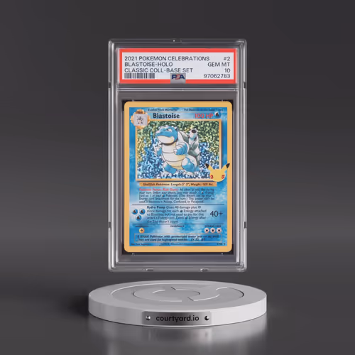 2021 Pokémon Celebrations Classic Collection #2 Blastoise - Holo (PSA 10 GEM MINT)