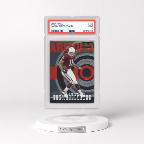 2004 Finest #100 Larry Fitzgerald (PSA 9 MINT)