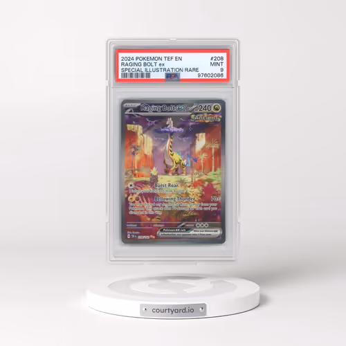 2024 Pokémon Tef EN-Temporal Forces #208 Raging Bolt EX - Holo Special Illustration Rare (PSA 9 MINT