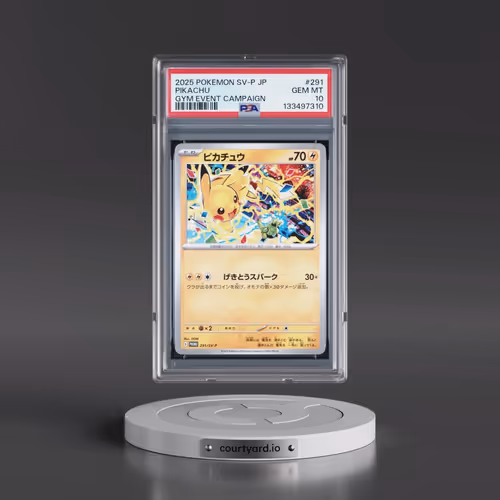 2025 Pokémon SV-P Promo #291 Pikachu - Gym Event Campaign (PSA 10 GEM MINT)