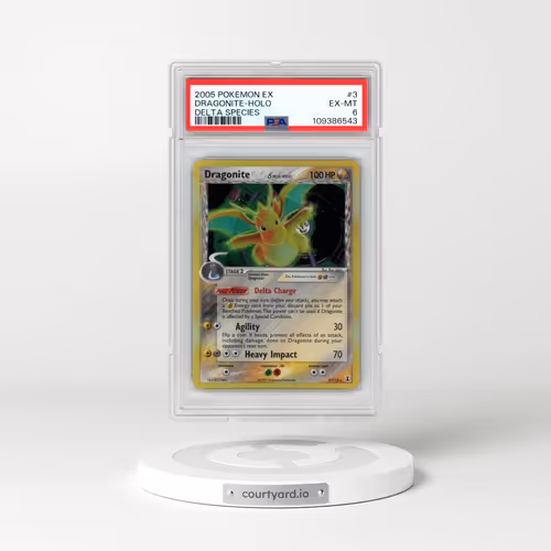 2005 Pokémon EX Delta Species #3 Dragonite - Holo (PSA 6 EX-MT)