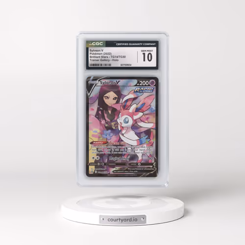 2022 Brilliant Stars #TG14/TG30 Sylveon V - Trainer Gallery Holo (CGC 10 GEM MINT)