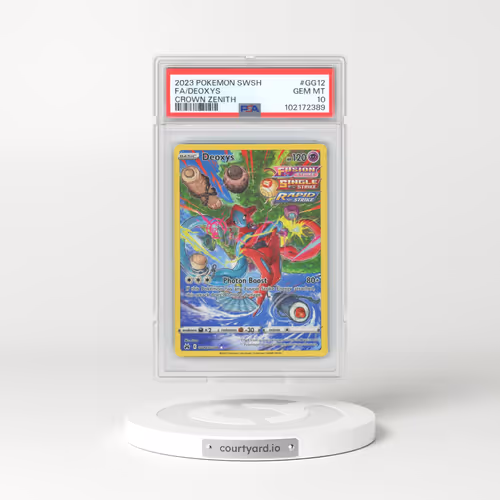 2023 Pokémon Sword and Shield Crown Zenith #GG12 Deoxys - Full Art (PSA 10 GEM MINT)