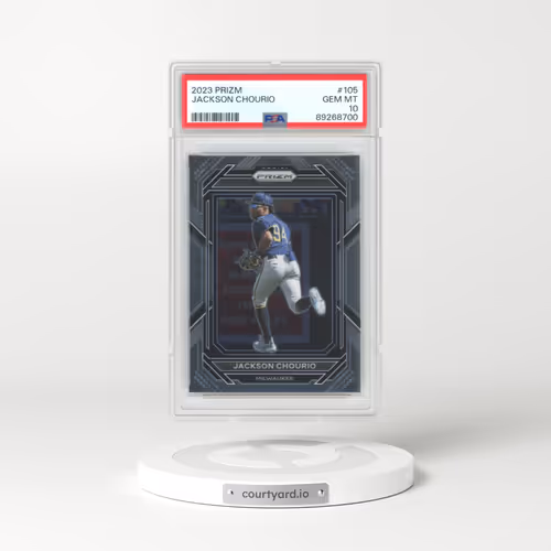 2023 Panini Prizm #105 Jackson Chourio (PSA 10 GEM MINT)