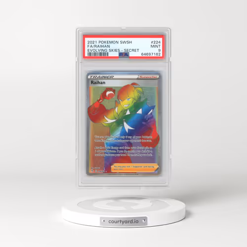 2021 Pokémon Sword & Shield Evolving Skies #224 Raihan - Full Art Secret (PSA 9 MINT)