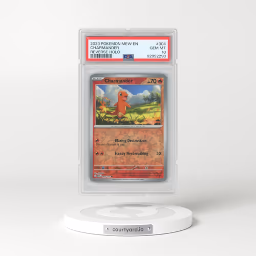 2023 Pokémon Mew EN-151 #004 Charmander - Reverse Holo (PSA 10 GEM MINT)