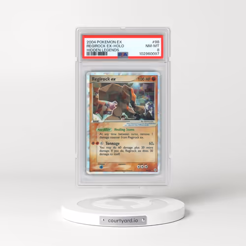 2004 Pokémon EX Hidden Legends #98 Regirock EX - Holo Holo (PSA 8 NM-MT)