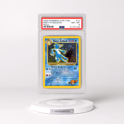 2000 Pokémon Gym Challenge #12 Misty's Golduck - Holo (PSA 8 NM-MT)