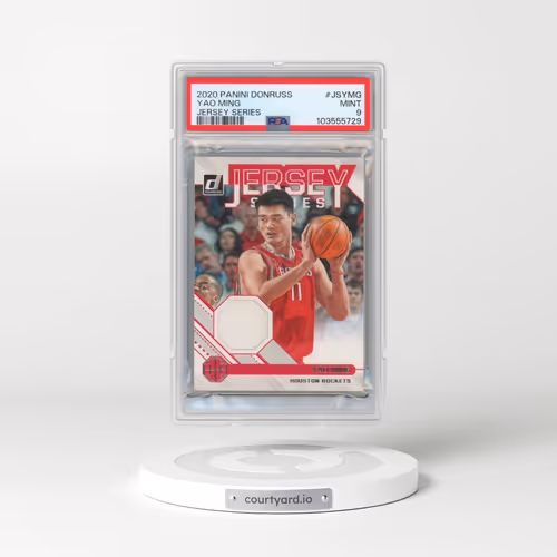 2020 Panini Donruss Jersey Series #JSYMG Yao Ming (PSA 9 MINT)