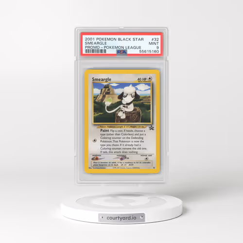 1999 Black Star Promos #32 Smeargle - Pokémon League (PSA 9 MINT)