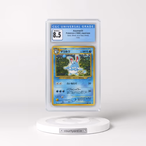 1999 Gold, Silver, to a New World Azumarill - Holo (CGC 8.5 NM-MT+)