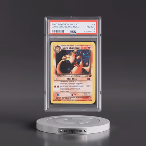 2000 Pokémon Rocket #4 Dark Charizard - Holo (PSA 8 NM-MT)